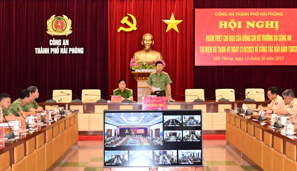 Quán triệt, triển khai chỉ đạo của Bộ trưởng Bộ Công an về công tác bảo đảm TTATGT